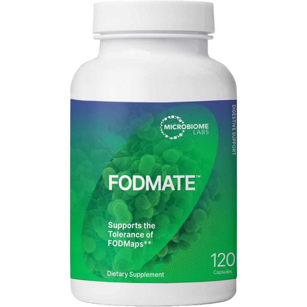 Microbiome Labs FODMATE Men Women Digestive Enzyme-Low FODMAP Protocol Digestive Support and Occasio