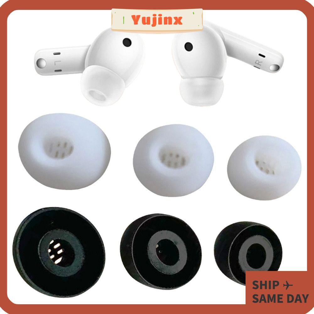 YUJINX 6 ชิ้นเคล็ดลับหู Protector, Anti-Slip L/M/S ซิลิโคนหูฟัง,ปลั๊กอุดหูกันฝุ่นเปลี่ยน Eartips สําหรับ HUAWEI FreeBuds 5i หูฟังอุปกรณ์เสริม
