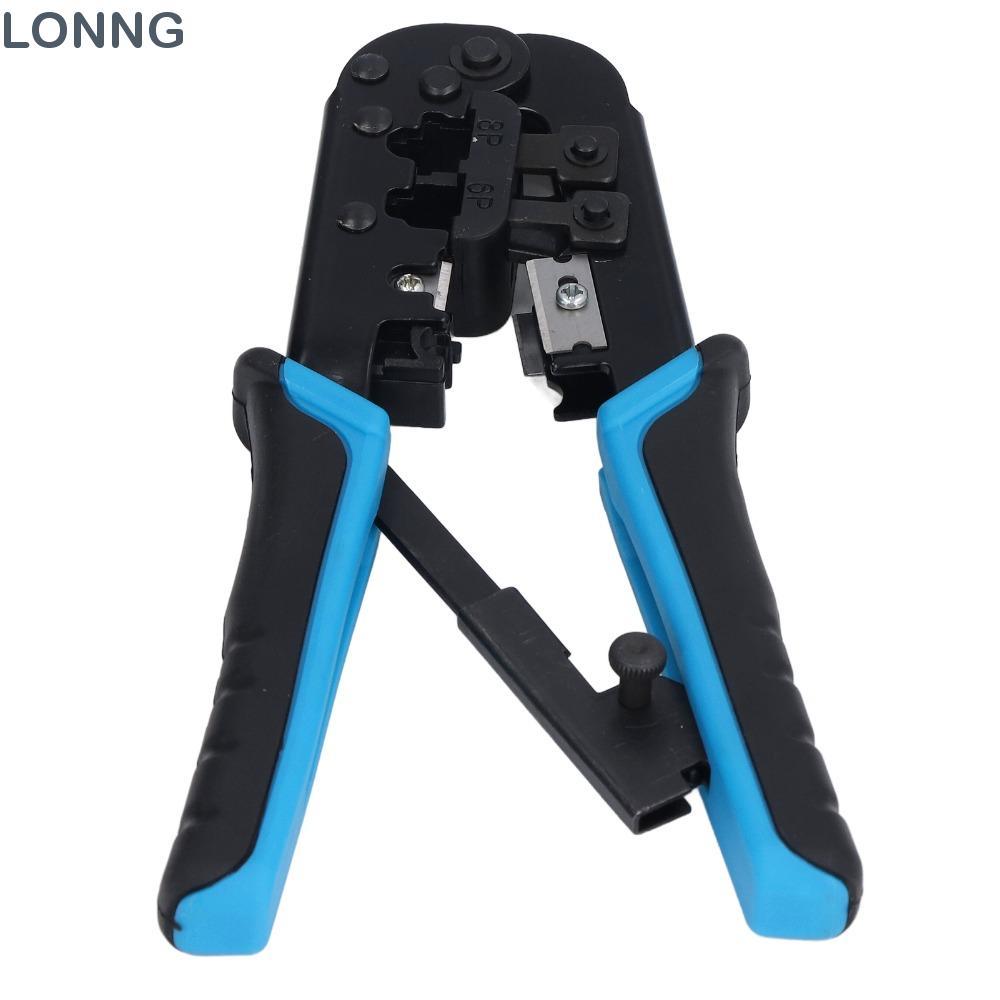 LONNG RJ45 Crimp TOOL, เครื่องตัดและ Stripper ในตัว 6 in 1 Modular Crimping TOOL, All-in-One Cable S