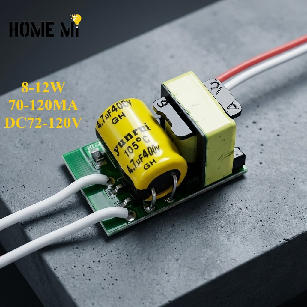 HOME MI LED driver power supply board หม้อแปลงบัลลาสต์ 8-12W DC72-12V 70-120MA 15 * 20MM