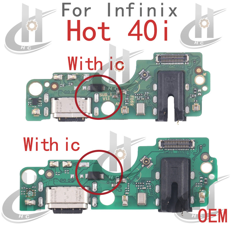 สําหรับ Infinix Hot 40i X6528 X6528B พอร์ตชาร์จ USB แจ็ค Dock Connector ชาร์จ Flex Cable อะไหล่