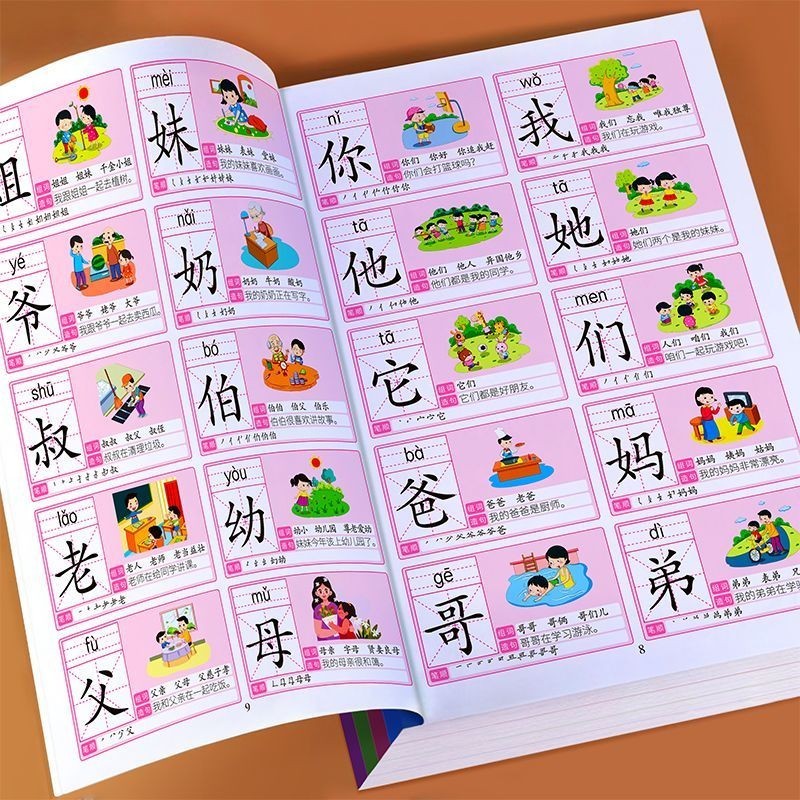 สารานุกรมการรู้หนังสือ 3,000 คํา หนังสือภาพแนะนําเด็กอนุบาล
