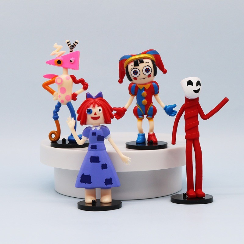 8PCS The Amazing Digital Circus รูปของเล่น,Pomni Caine ตัวเลขการกระทํา,Easter เครื่องประดับตกแต่งของขวัญ ราคา ถูกที่สุด ดีลบีเคเค แกลเลอรีภาพที่ 6