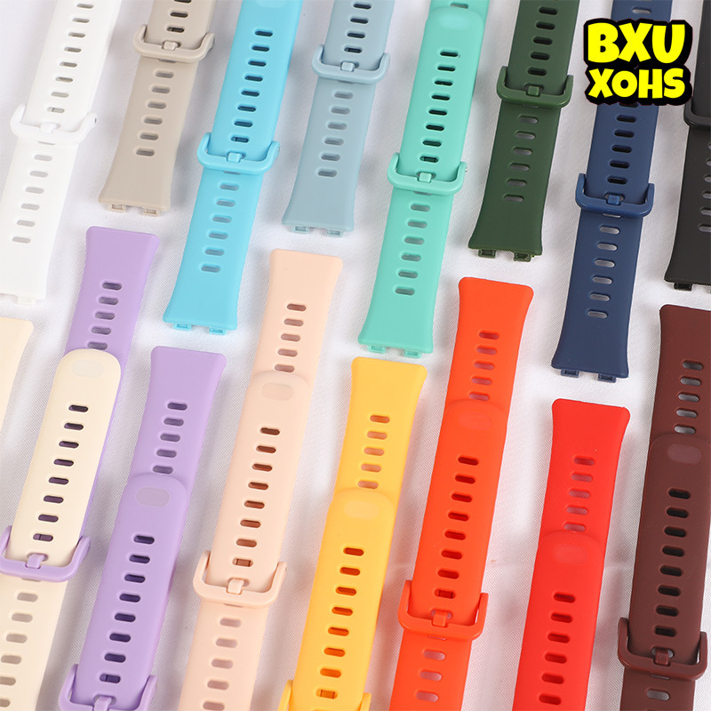 สายรัดซิลิโคน for Huawei Band 10 9 8 / NFC ยางกีฬาอ่อนหายใจปรับเข็มขัดวงอุปกรณ์เสริม Smartwatch for Huawei Band 10 9 8