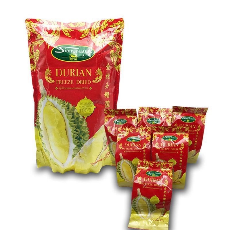 Freeze Dried Monthong Durian Dried Healthy Snack Large Piece