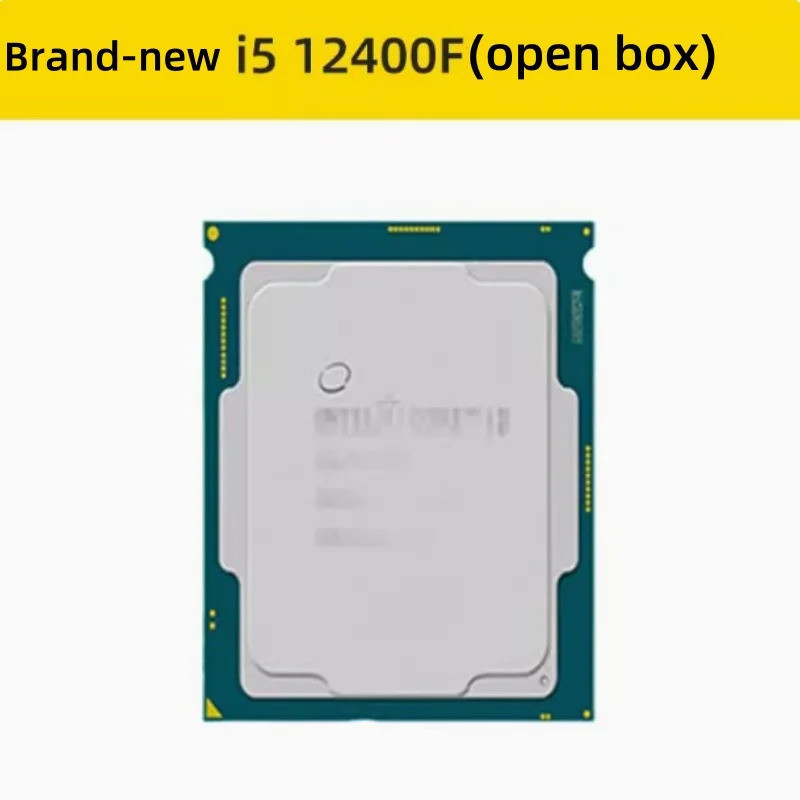 ใหม่ Intel Core i5-12400F 12th Gen CPU โปรเซสเซอร์สําหรับ B660 Z690 2.5 GHz 10NM L3 = 18M 65W LGA 17