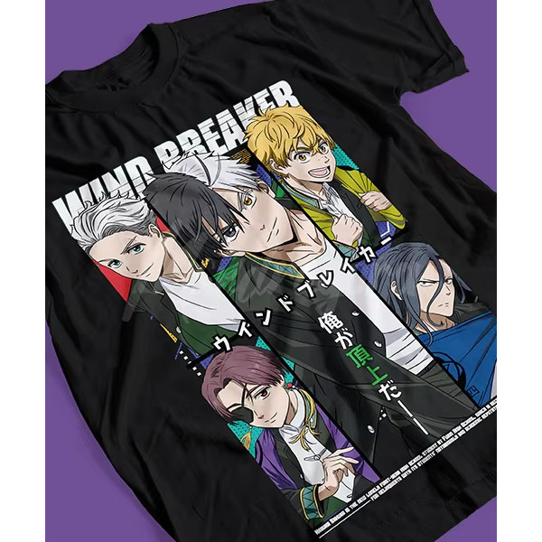 พร้อมส่งเสื้อเฮีย? ใหม่ T-ShirtHIGHTRAIN Anime Wind Breaker Sakura Haruka Bofurin เสื ้ อยืด S-5XL