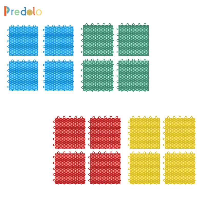 [Predolo] 4 ชิ้นกระเบื้องน้ําแข็ง Dryland Hockey Pad Hockey Training Board for Roller Skating Ball P