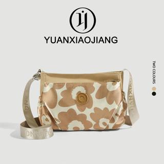 YUANXIAOJIANG มาใหม่ กระเป๋าแฟชั่นลายดอก แบบสะพายไหล่และสะพายข้าง ขนาดกำลังดี แมตช์ง่าย สไตล์วินเทจ