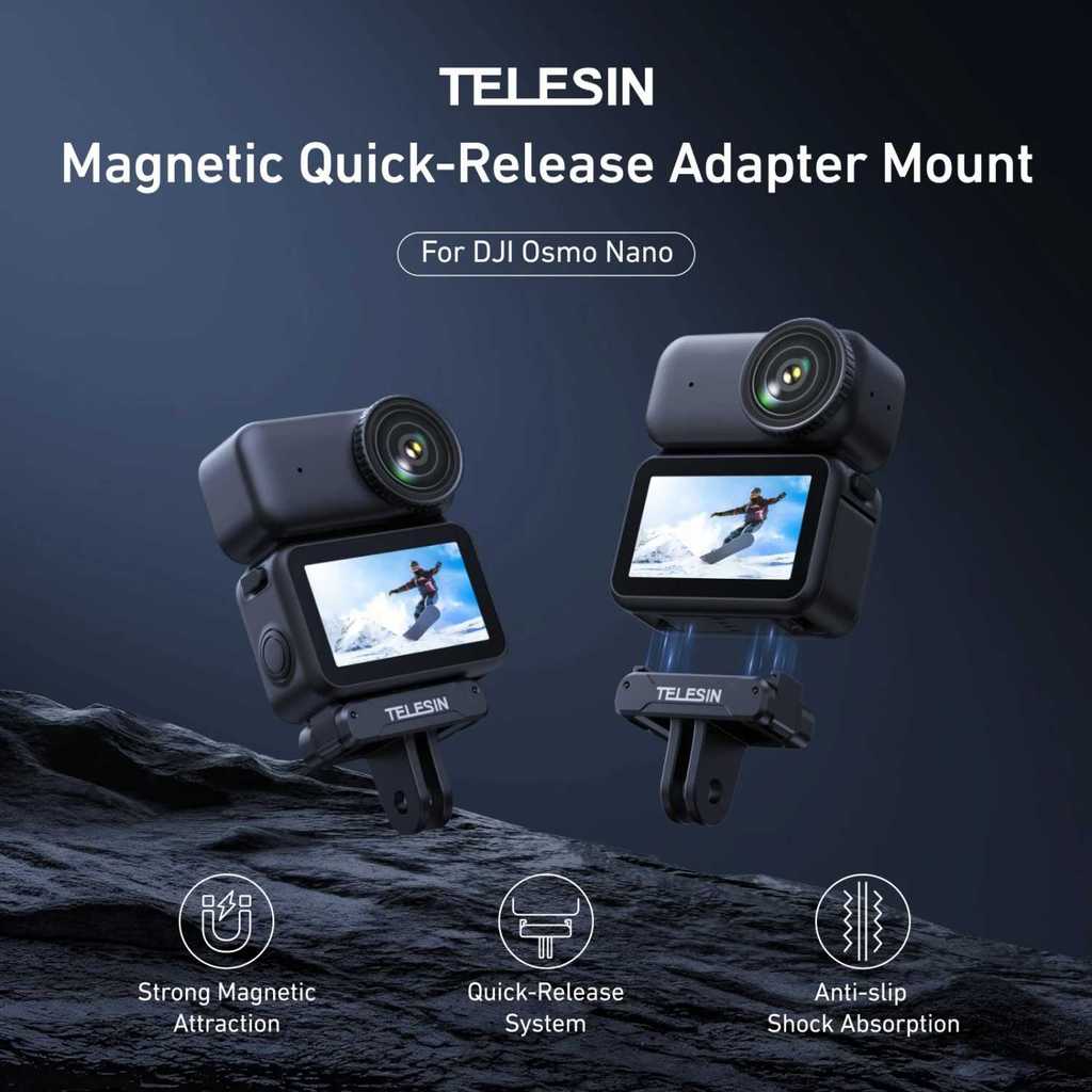 TELESIN Adapter Magnetic Quick Release Action Camera DJI Osmo Nano - S7-JBK-25-DJ
