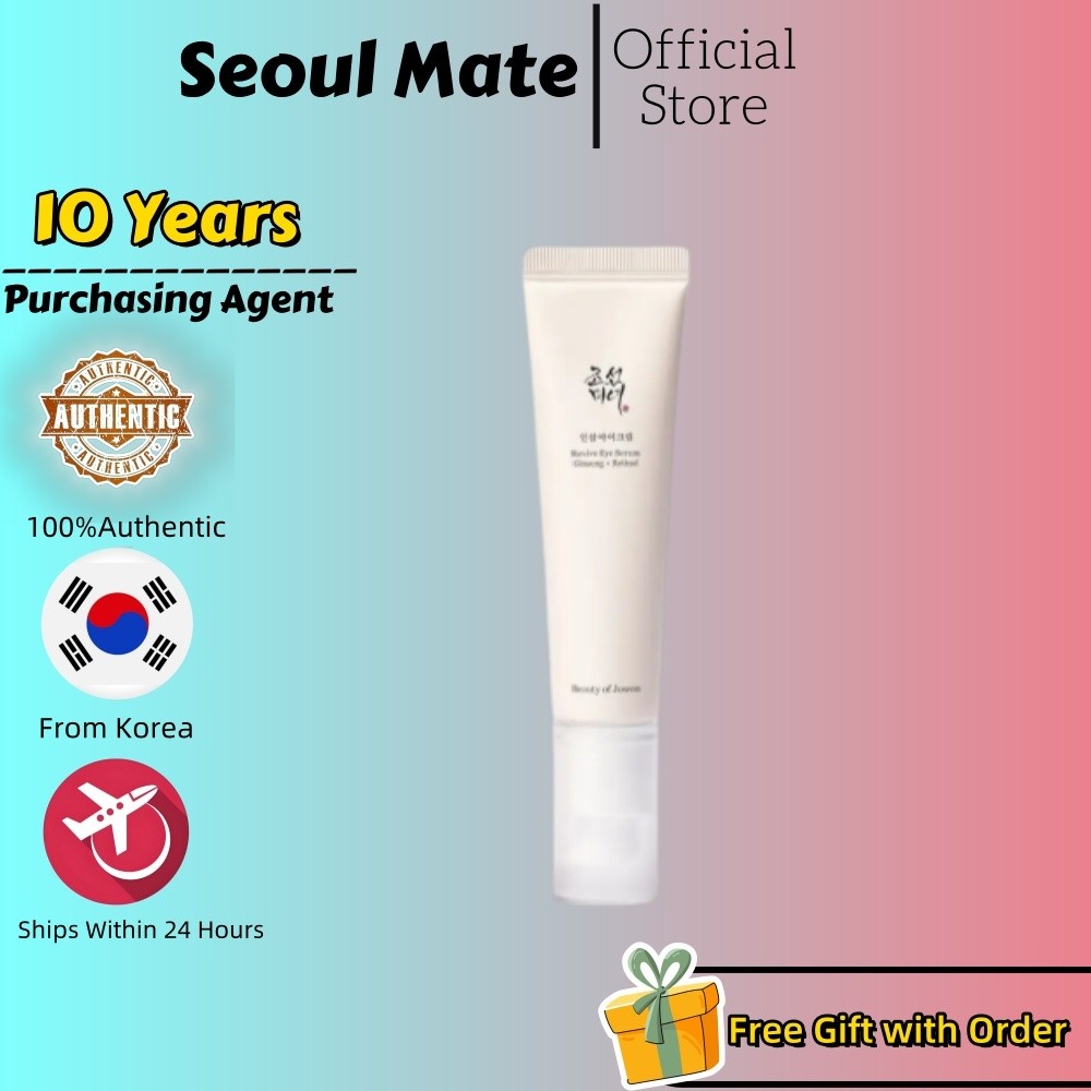 [Beauty of Joseon] Revive Eye Serum Cream Ginseng 30ml /อ่อนโยนและให้ความชุ่มชื้น ไม่เหนียวเหนอะหนะ