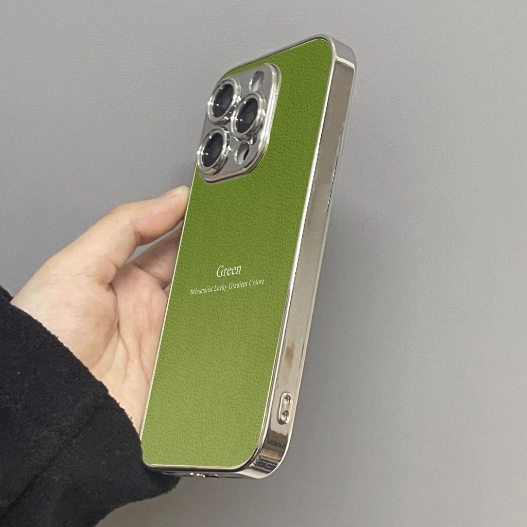 IPhone16pro เคสโทรศัพท์ไล่ระดับสีสีเขียว 15Phone16pro เคสโทรศัพท์ไล่ระดับสีสีเขียว 15Plus/14Promax S