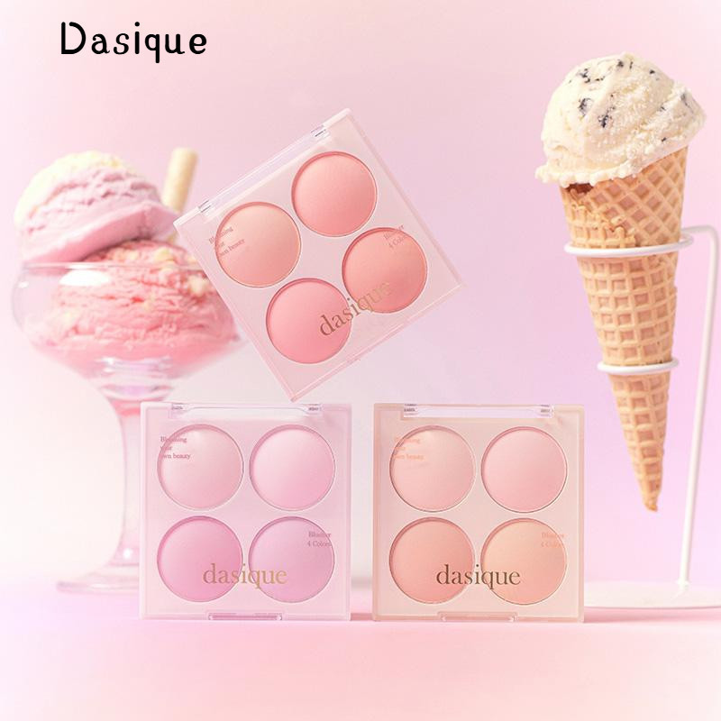 Dasique Four Colours Blusher Matte Finish Highly Natural Blush แต่งหน้าบนใบหน้า