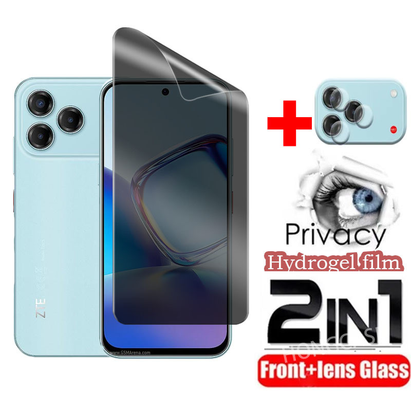 ป้องกันหน้าจอสําหรับ ZTE Blade V80 Max Design Nubia V 80 Pro 5G 2025 ด้านหน้า Anti Peep Privacy Hydrogel ฟิล์มใสนุ่มเลนส์ Slim โปร่งใส Anti Scratch คลุมทั้งหมด