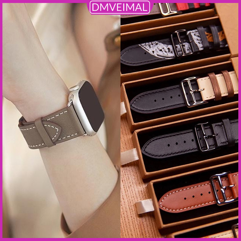 หนัง PU สายนาฬิกา Smart Watch ใช้ได้กับ Watch Series 10 9 8 7 6 5 4 46 42 40 41mm 44 45 49mm Smart Watch สายi Watchstrap