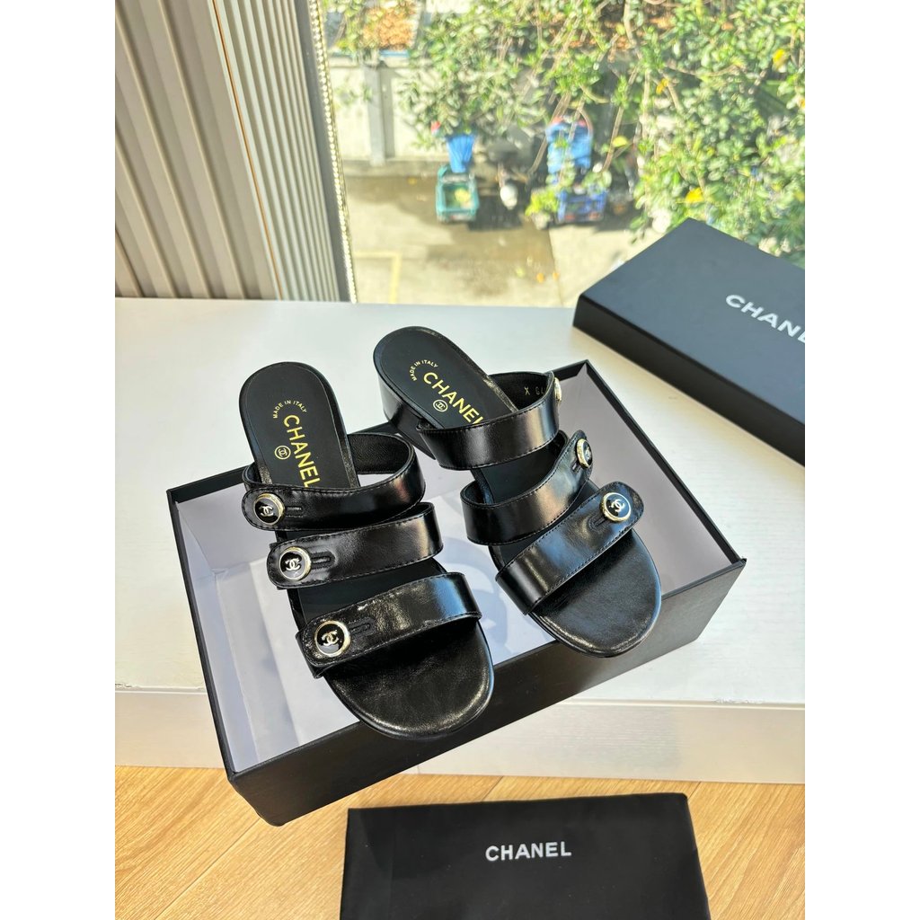 รองเท้าแตะส้นแบน CHANEL ไซ즈 35-42