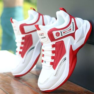 รองเท้าบาสเก็ตบอล High-Top สำหรับผู้ชาย ออกแบบมาด้วยตาข่ายระ…