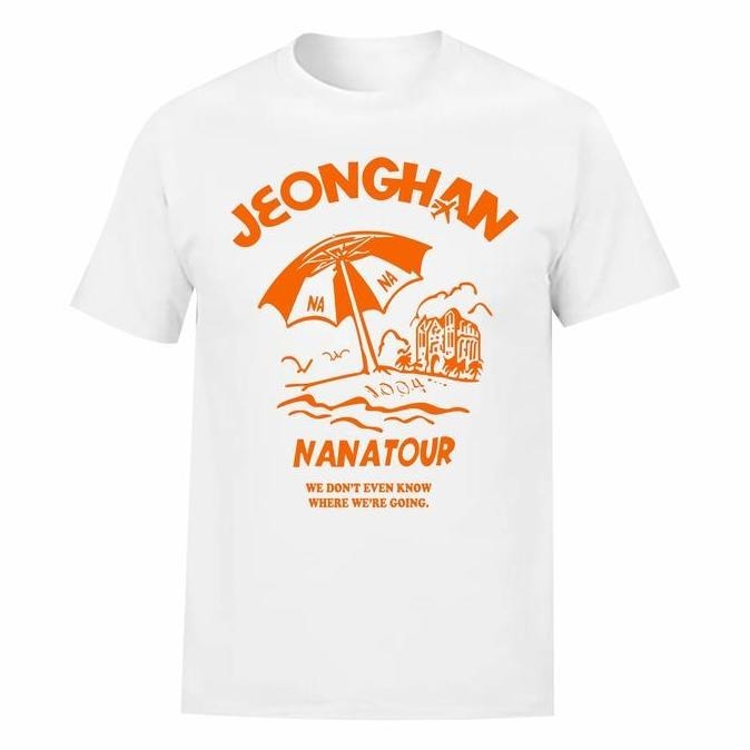 KATUN ใหม่!!! SEVENTEEN NANA TOUR เสื้อยืด BEACH VERSION เสื้อยืดสีขาว COTTON COMBED 30S