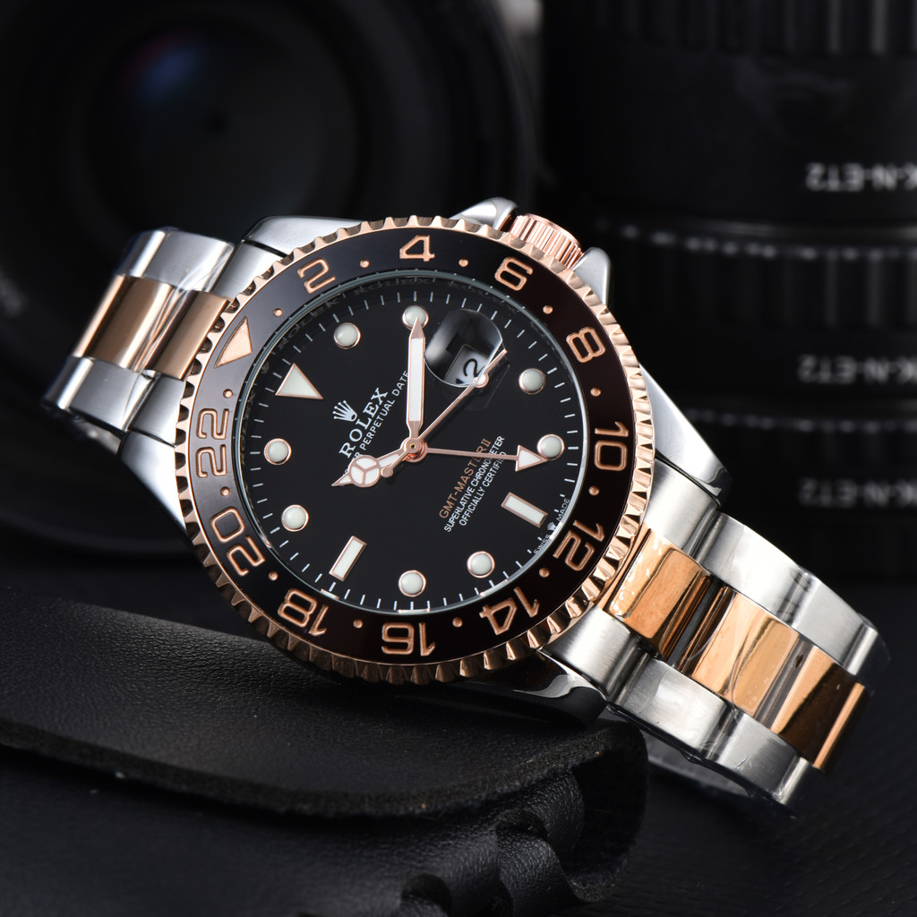Classic R Submariner GMT-Master Man นาฬิกาธุรกิจสแตนเลสฟังก์ชั่นเต็มรูปแบบ Quarz Chronograph Luminous นาฬิกาข้อมือ - รูปที่ 6