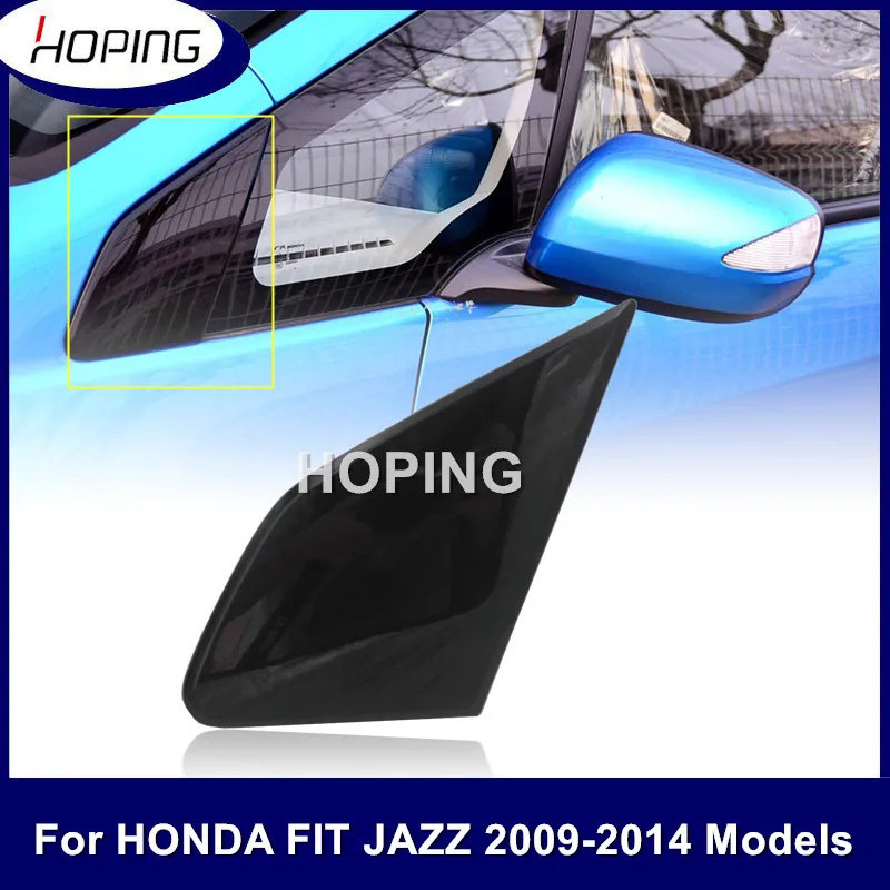 แผงตัดแต่งเสาด้านนอกประตูมุมด้านหน้าสําหรับ HONDA FIT JAZZ GE6 GE8 2009-2014