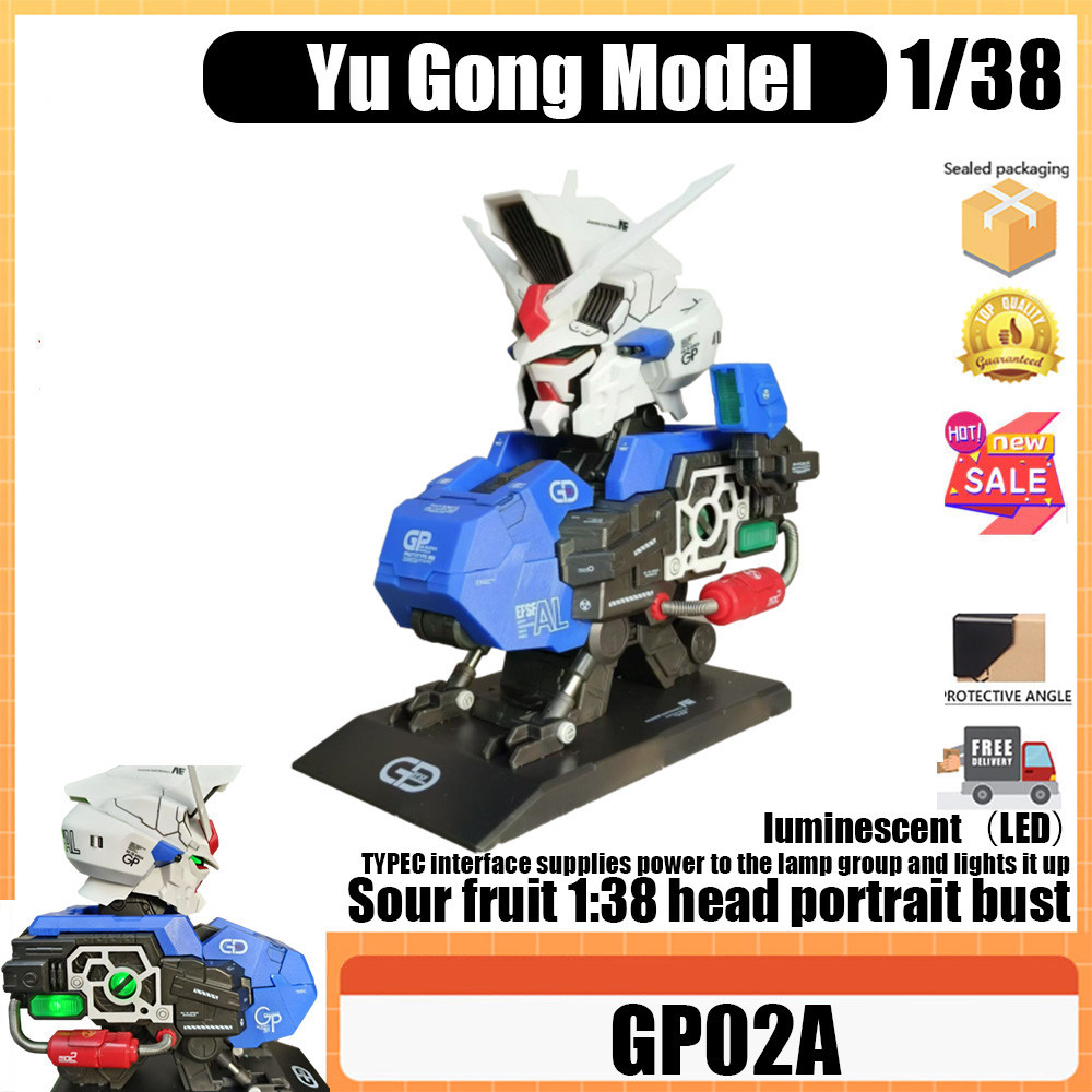 Yu Gong รุ่น 1/38 GP02A พร้อมสต็อก Yu Gong รุ่น 1/38 ประกอบ GP02 Acid Berry 1: 38 Avatar หน้าอกตกแต่งรถ