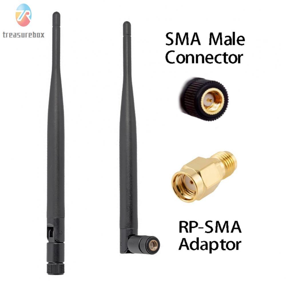 TRSBX❤️Antenna SMA Male -40℃ To +70℃ 1.3×1.3×19.7cm 5dBi 90° Foldable Adapter