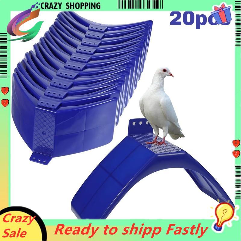 Rest Stand 20 ชิ้นพลาสติก Bird Perches Roost Holders, Dwelling Frames Birdcage Accessories
