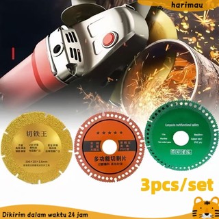3 PCS Mata Gerinda Berlian 4 Inch Multifungsi - Pisau Potong Serbaguna untuk Berbagai Bahan