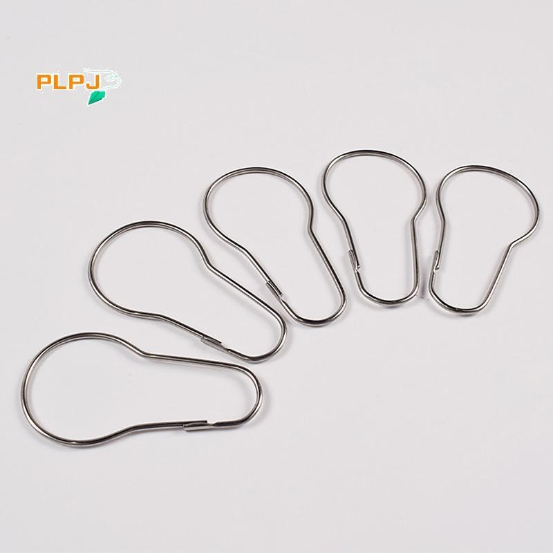 PLPJ 10/20pcs ผ้าม่านเปิด Gourd แหวน Carabiner พวงกุญแจคลิปผ้าม่านหน้าต่าง Hook Bath ผ้าม่าน Rods Clamp อุปกรณ์เสริมใหม่