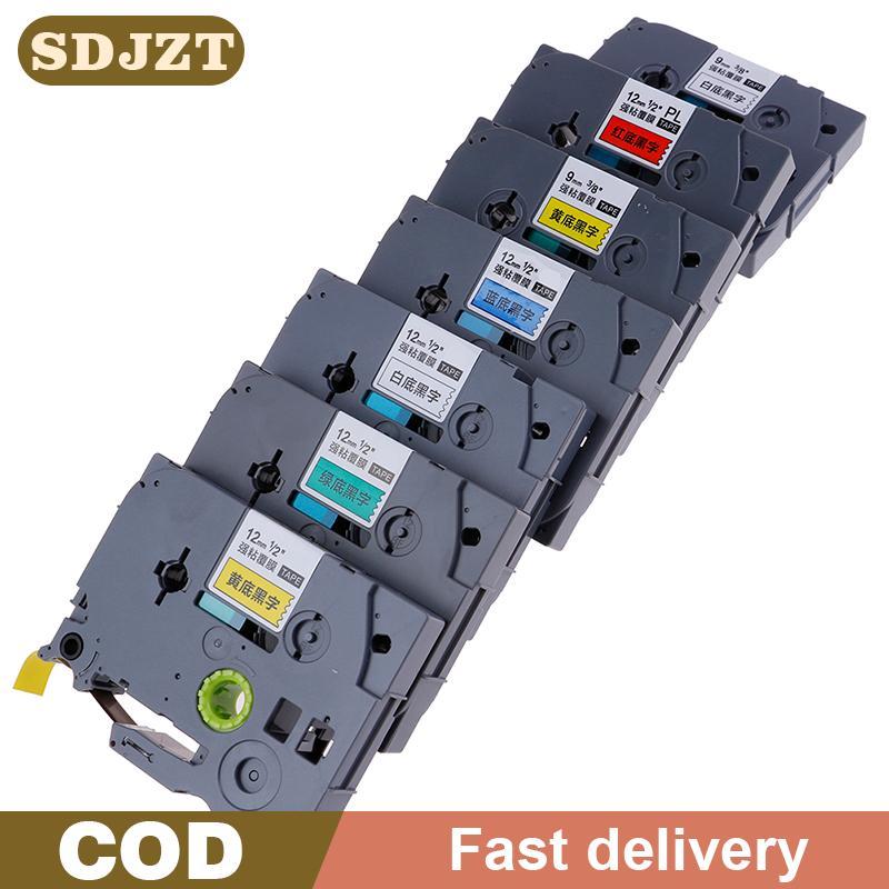 12 มม.9 มม.TZ-231 PT-E100B D210 เทปฉลากสําหรับเครื่องพิมพ์ Brother P-touch