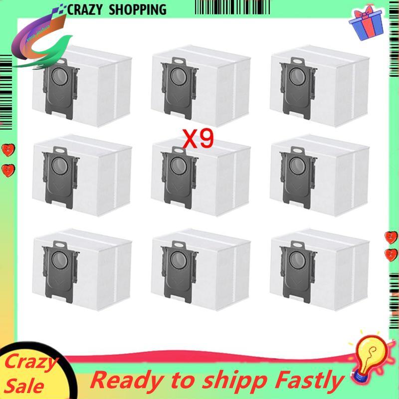 9PCS ถุงเก็บฝุ่นสําหรับ S8 Pro Ultra/S8 +/ Max +/Q8 Max +/Q5 Max +/Q5 +/Q5 Pro +/S7 Max Ultra/S7 Max