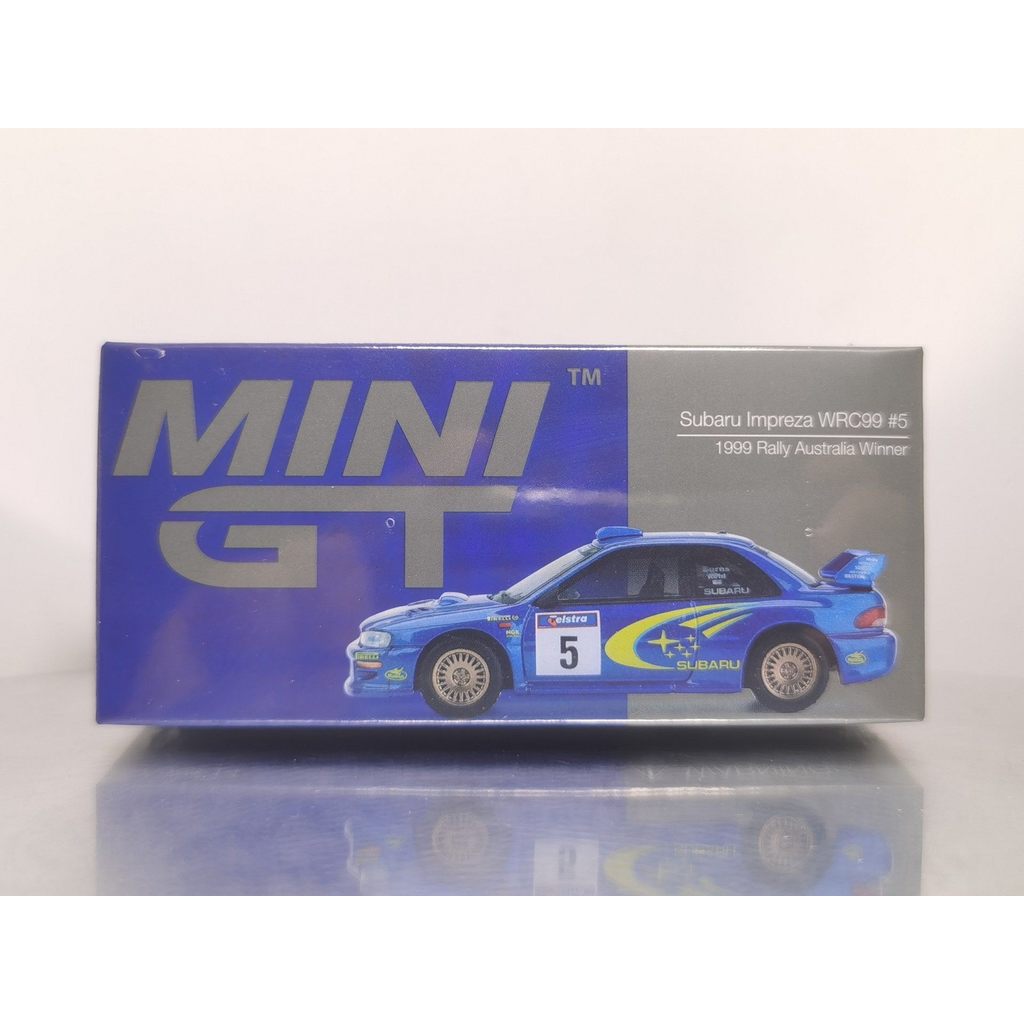 1/64 MINI GT minigt #986 Subaru Impreza WRC99 1999 Rally Australia Winner ใหม่เอี่ยมยังไม่ได้เปิดที่