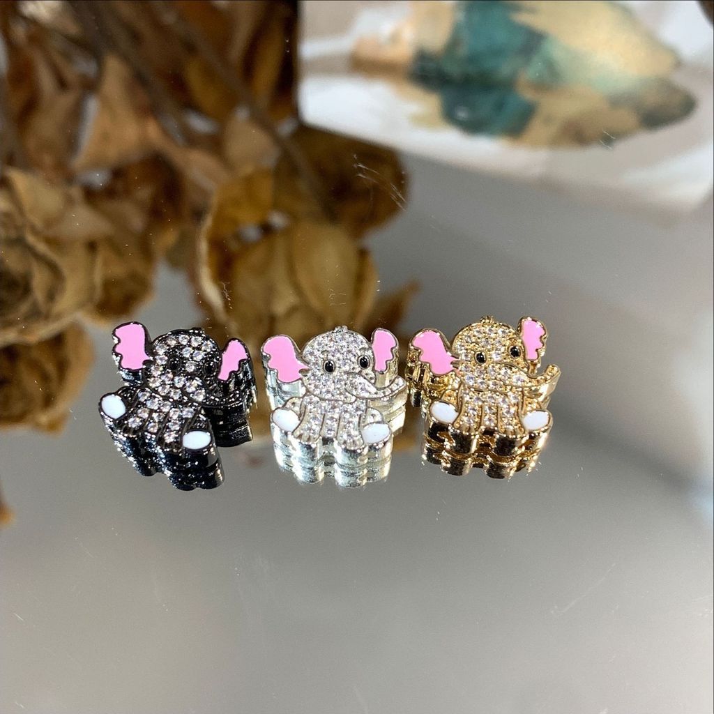 ลูกปัด 14k Baby Elephant diy Accessories