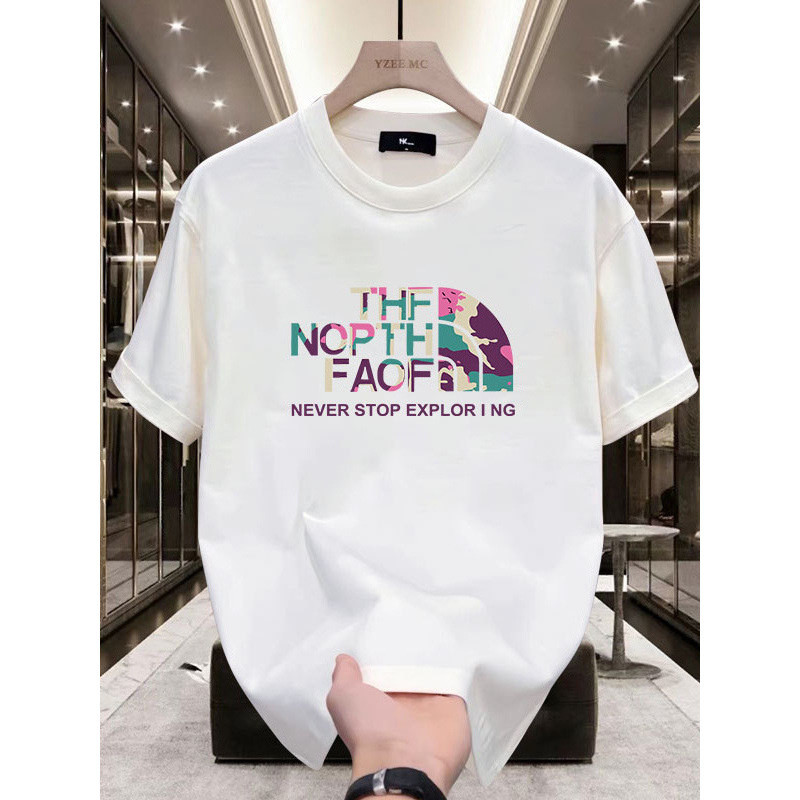 เสื้อยืดผู้ชาย ผ้าฝ้ายแท้ สไตล์คูลและสวมใส่ง่าย จาก North Face