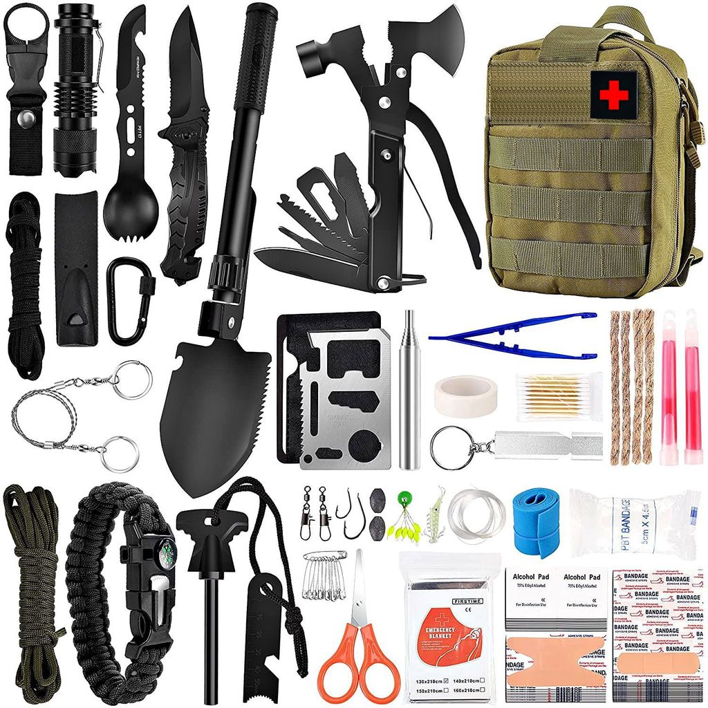 Emergency Rescue Kit Family Pack Disaster Prevention Kit Outdoor Camping Survival Tool Set Camping H