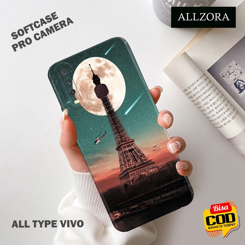 Softcase Pro Camera ทุกรุ่นของ Hp Fashion Case PARIS Vivo Y12s - Y20 - Y20s - Y91c - Y12 - Y15 - Y17