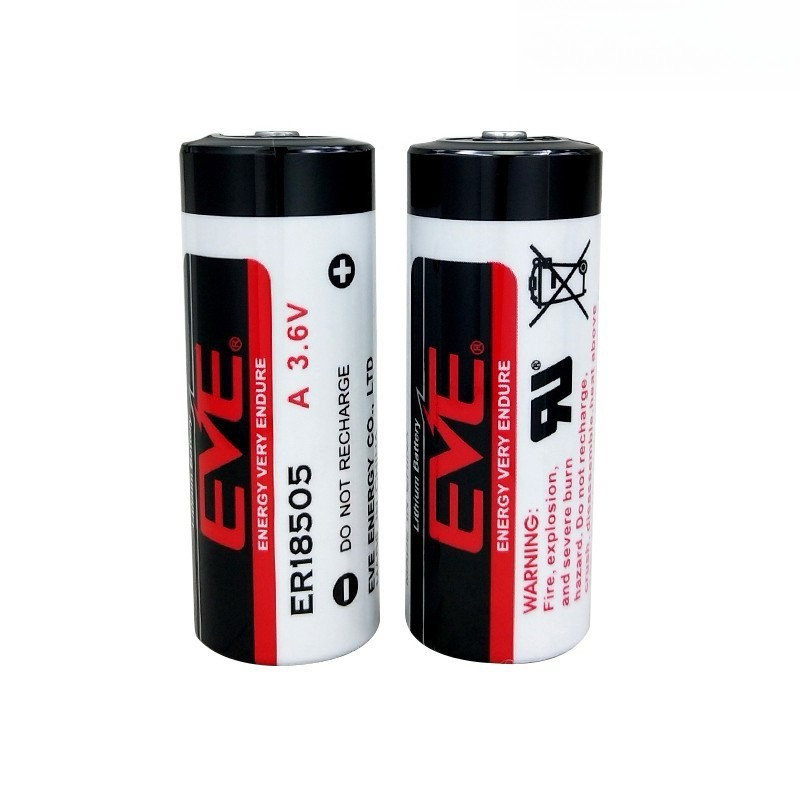สุดคุ้ม! ER18505 A แบตเตอรี่ลิเธียม ยี่ห้อ EVE 3.6V  4.0Ah 18505 ER EVE มีสาย ขาลงปริ้น สินค้ามีพร้อ