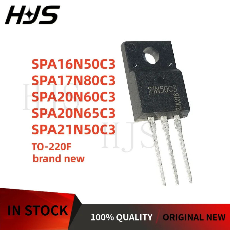 5PCS 20N65C3 SPA20N60C3 TO-220F 20N60C3 SPA20N60 SPA16N50C3 16N50C3 SPA20N65C3 SPA21N50C3 21N50C3 21
