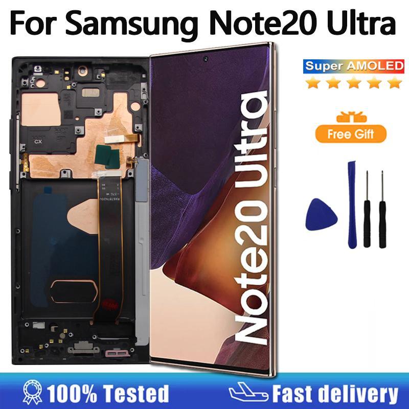 Super AMOLED สําหรับ Samsung Galaxy Note20 Ultra 4G 5G จอแสดงผล LCD Touch Screen Digitizer สําหรับ S