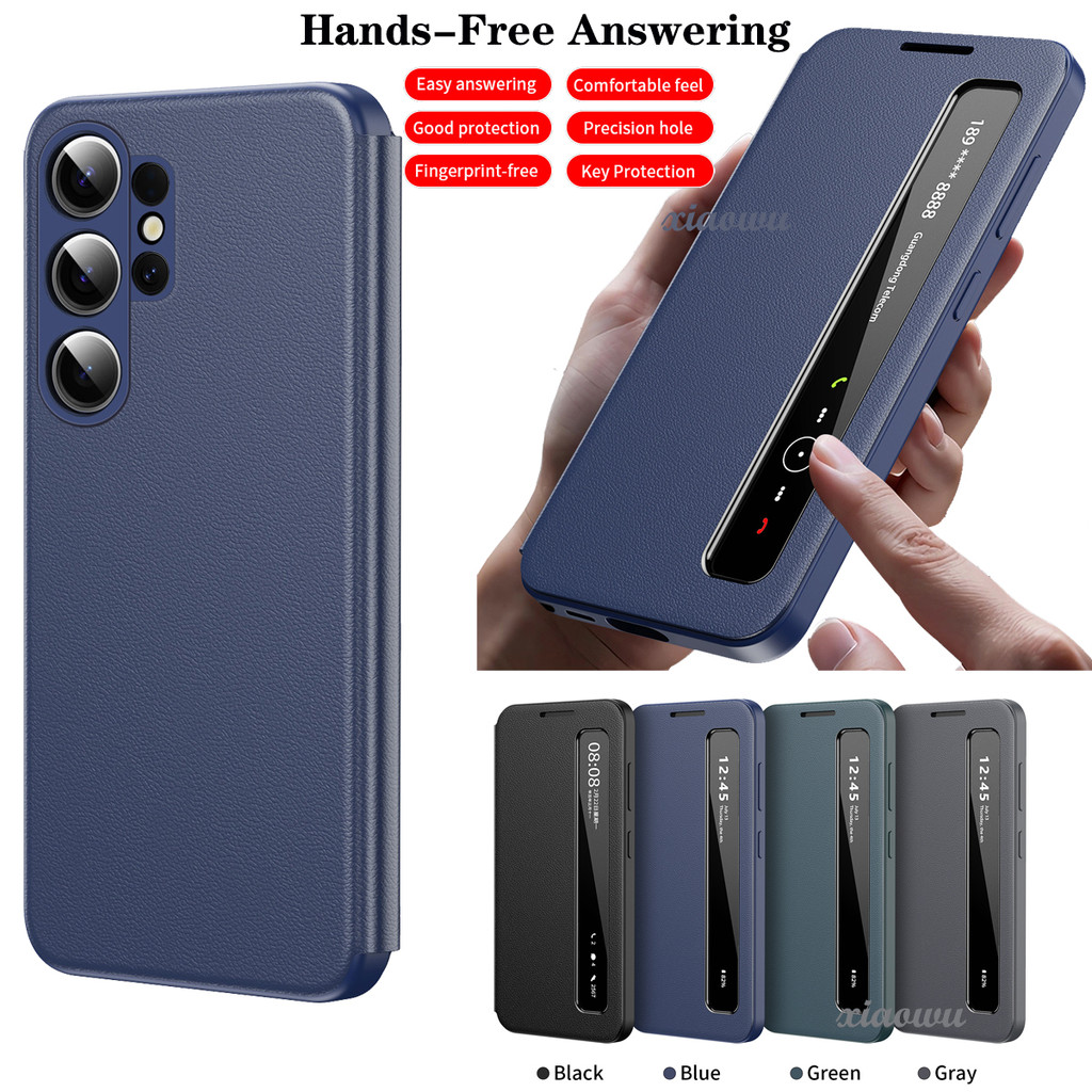 SAMSUNG ซองหนังหรูหราสําหรับSamsung Galaxy S26 ULTRA S25 FE S25 edge S22 S23FE S24 S25 ULTRA PLUS S24FE A55 A56 A36 A16 A17 A57 Hard PCกันกระแทกDrop-Proofป้องกันกรณีฝาครอบ