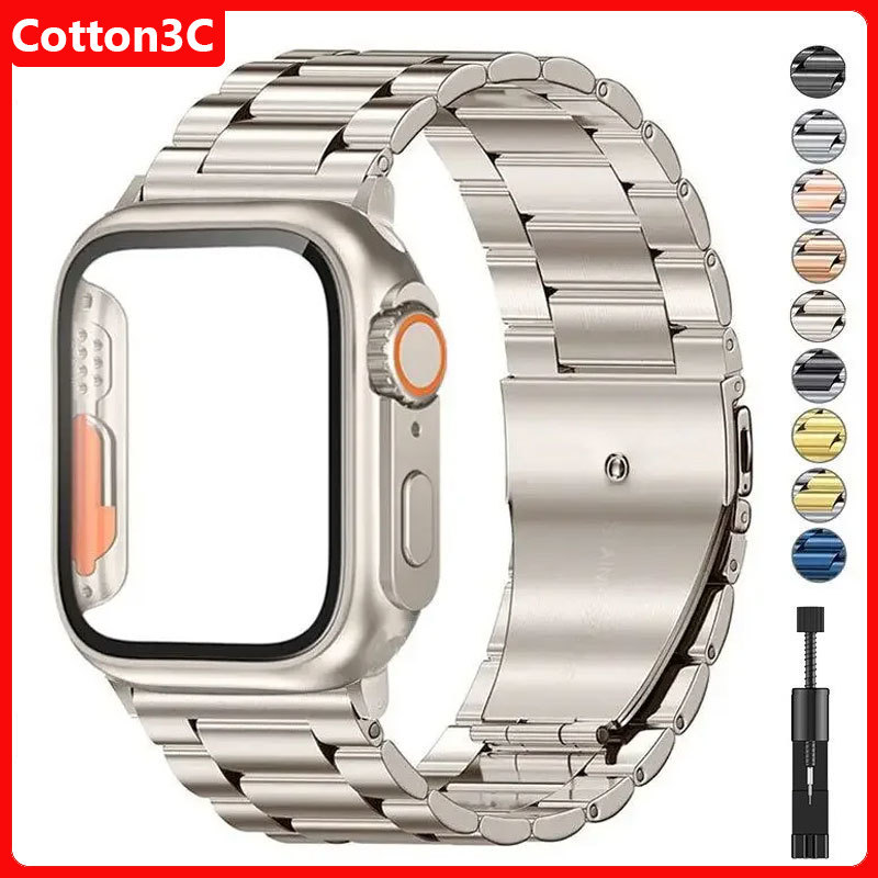 สายสแตนเลสสําหรับ IWatch 11 10 46 มม.42 มม.9 8 7 45 มม.41 มม.สายนาฬิกาโลหะสําหรับ IWatch iwatch 6 5 4 se 44 มม.40 มม.