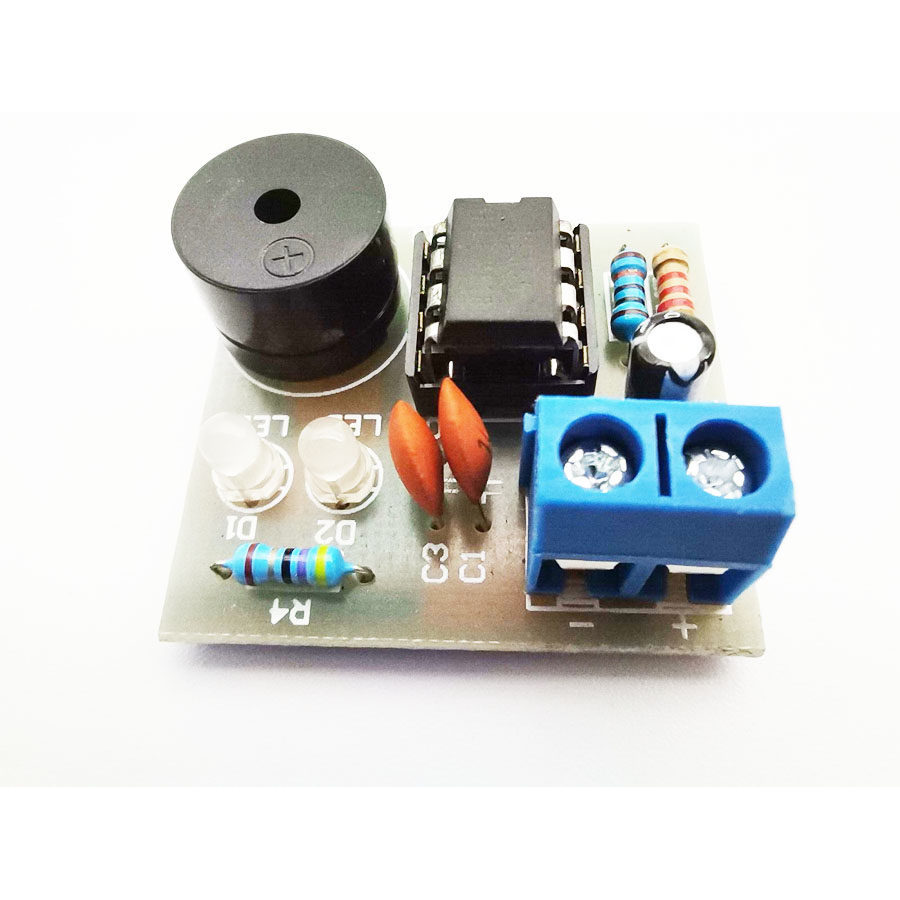 555 Multi-Harmony Oscilator Kit NE555 Non-State Circuit Double Flashing Light ชิ้นส่วนการฝึกอบรมการผ