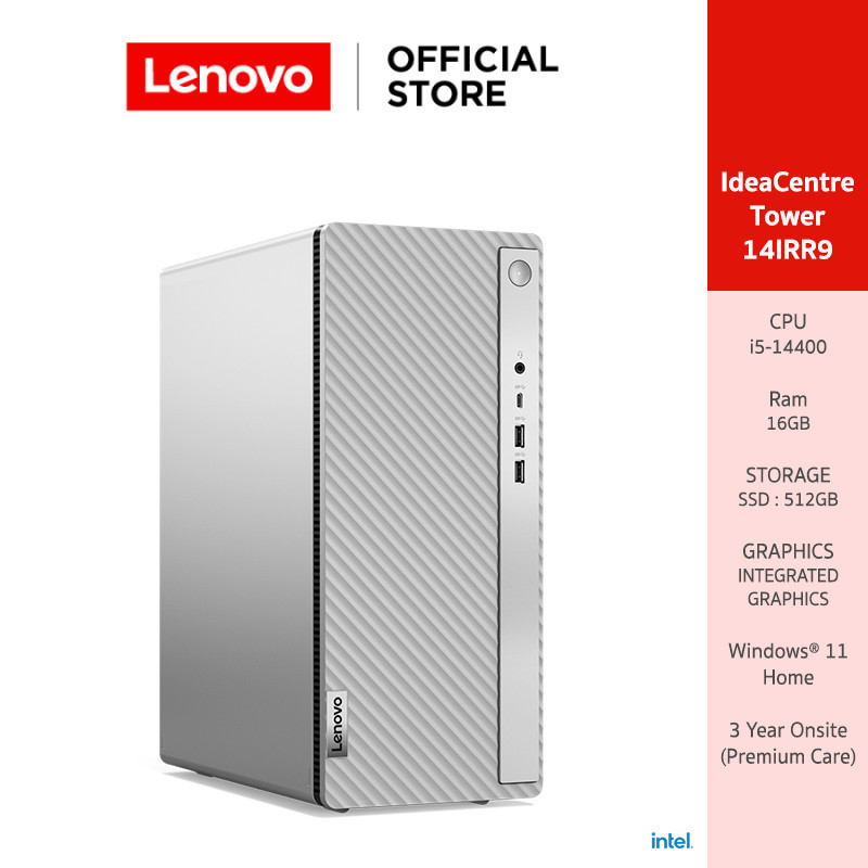 Lenovo IdeaCentre Tower - 14IRR9 i5-14400 16G 512G W11 3Y - 90X2001NTA