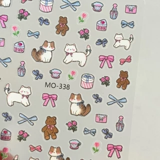 พร้อมส่งในไทย สติกเกอร์นูน3D แมว การ์ตูน กันน้ำ สติ๊กเกอร์DIY แต่งเล็บ ไอแพด สมุด แบตสำรอง ไอแพด