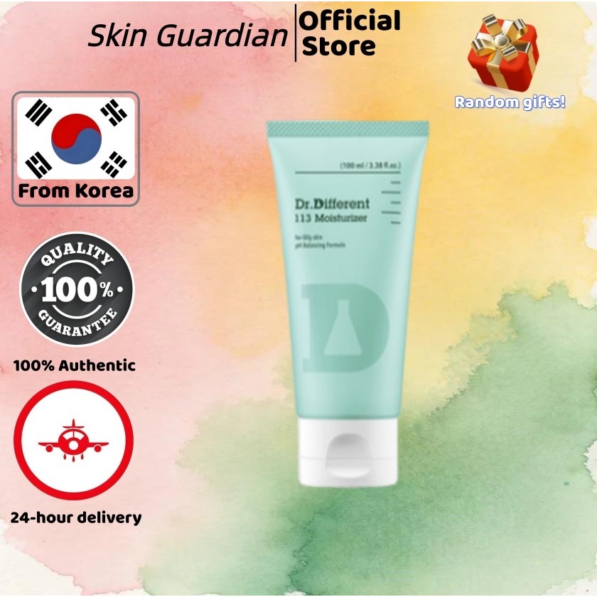 [Dr.Different] 113 มอยส์เจอร์ไรเซอร์โลชั่น | 100มล | ครีมปรับสมดุล pH สําหรับผิวมันและรูขุมขน