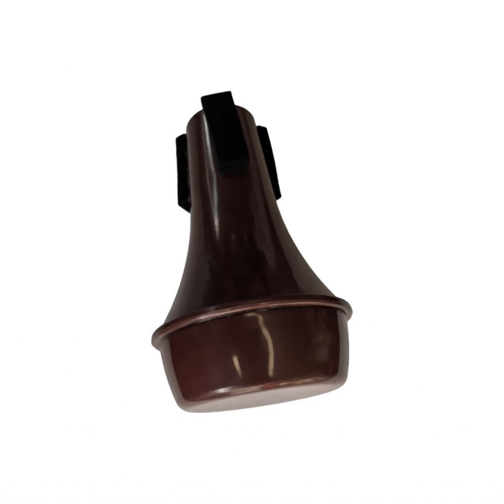 Funien Practice Trumpet Mute พร้อมฟองน้ำกันรอยขีดข่วนเหมาะสำหรับผู้เล่นเริ่มต้น (สีดำ)