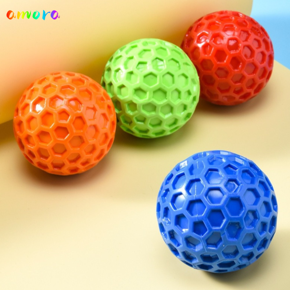 AMORA ลูกบอลยางธรรมชาติ ของเล่นสุนัข Interactive Squeaky ช่วยลดความเครียด สําหรับสุนัขขนาดใหญ่/กลาง
