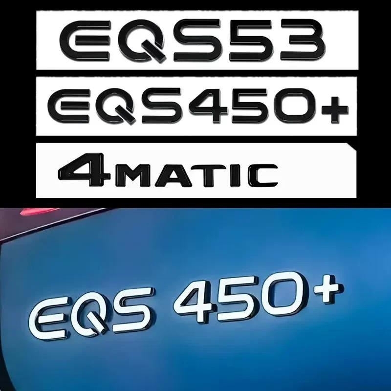 สติกเกอร์รถTrunk Tailป้ายตัวอักษรจํานวนสัญลักษณ์Decalโลโก้Mercedes Benz EQS53 EQS450+ AMG 4MATIC