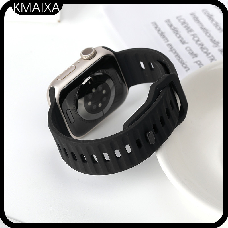 นุ่มกีฬาสายยางสําหรับ ฉันดู พิเศษ 3 2 49 มม. แอปเปิล ดู ชุด 11 10 9 8 7 6 5 4 กับ 3 2 1 46 มม. 42 มม. 45 มม. 44 มม. 40 มม. 41 มม. 38 มม. สายรัดข้อมือซิลิโคนเข็มขัดอุปกรณ์เสริม