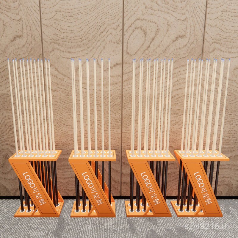 Club Place Fashion Billiard Cue Storage Cue Simple Floor Display Stand บิลเลียดคิวสไตล์ Stand Integr